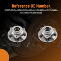 Pair Front Wheel Hub Bearing 513271 for Chrysler Aspen/Dodge Durango (2006–2009)