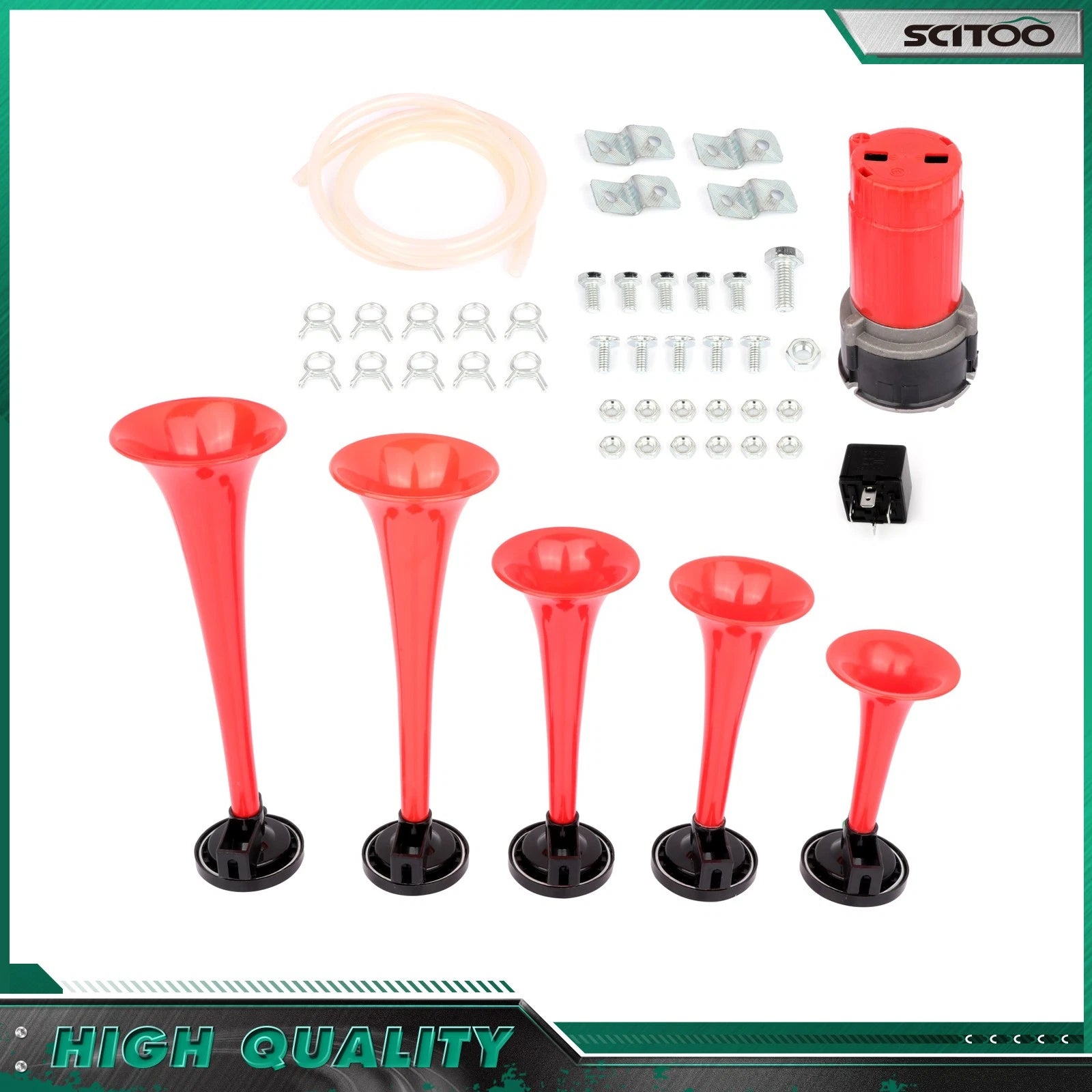5 Trumpet Air Horn for Car Train (130DB)