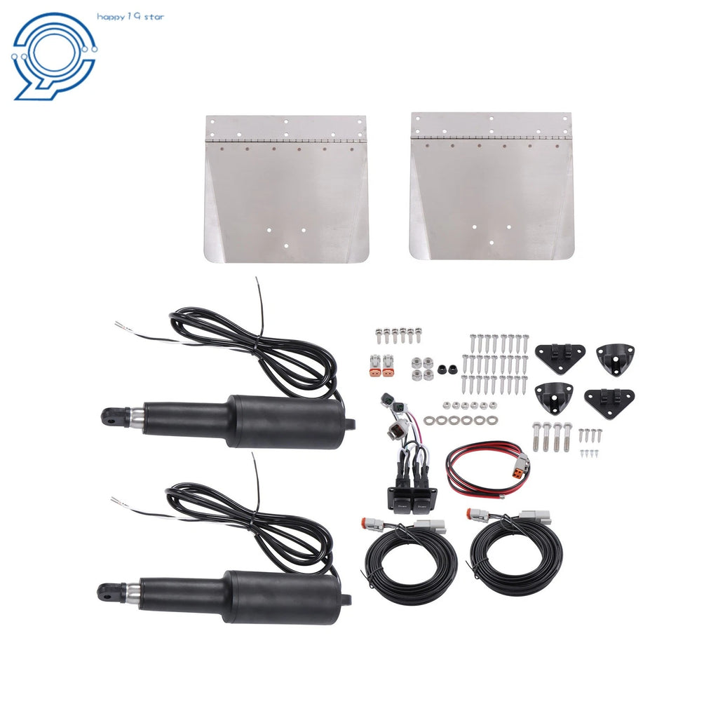 Standard Trim Tab Kit with 12V Double Rocker Switch for Boat 16-25ft (15101104)