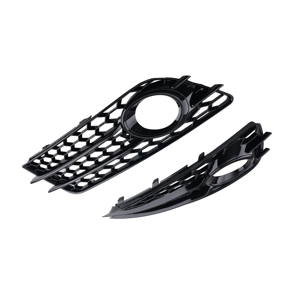 Pair Fog Grille Cover for Audi A4 (2008–2012) 8K0807681C01C