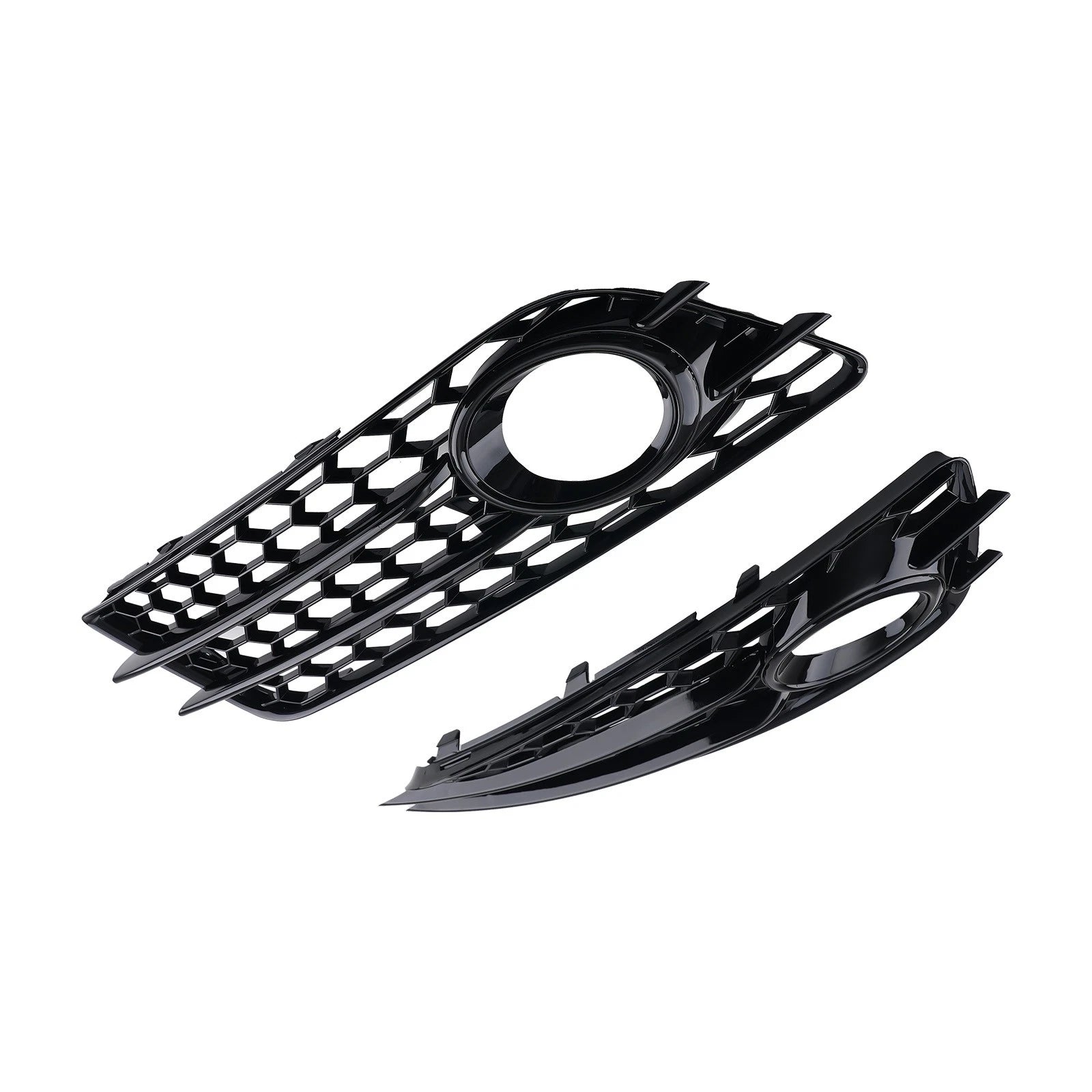Pair Fog Grille Cover for Audi A4 (2008–2012) 8K0807681C01C