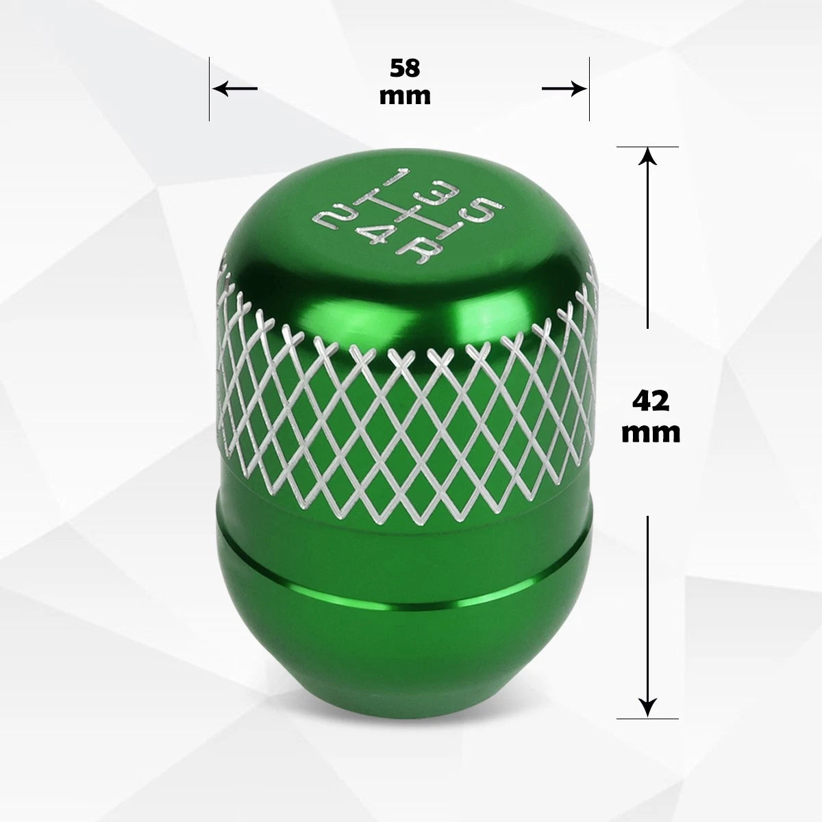 5-Speed Aluminum Shift Knob for Universal JDM Type-R (42mm)