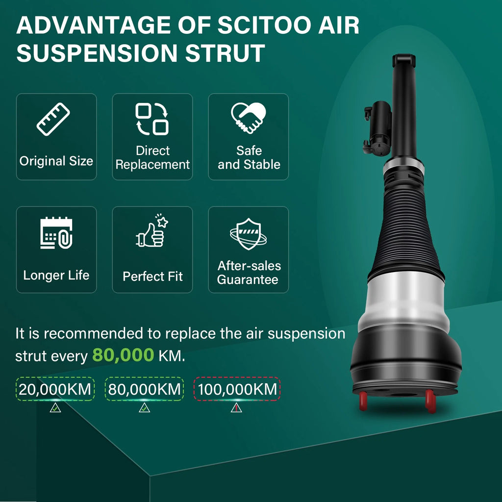 4PCS Air Suspension Strut for Mercedes W222 S350 S550 S63 S65 (2014–2020)