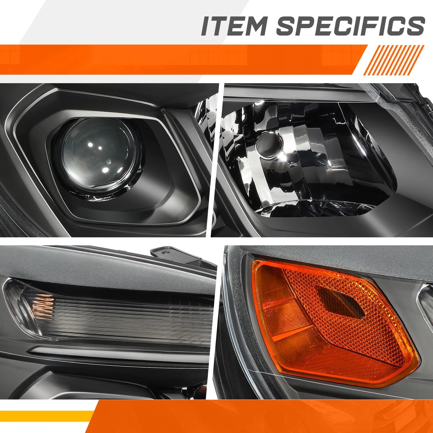 Projector Headlights with Signal Lamp for Chevy Equinox (2016–2017)