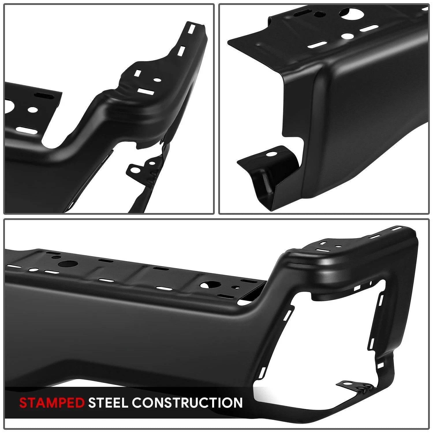 Right Rear Bumper End Cap for Ford F-250 SD (2023–2025) Black w/o Sensor Hole