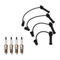 Denso 7mm Wire Set & 4 Double Platinum Spark Plugs for Ford Ranger (1998–2011)