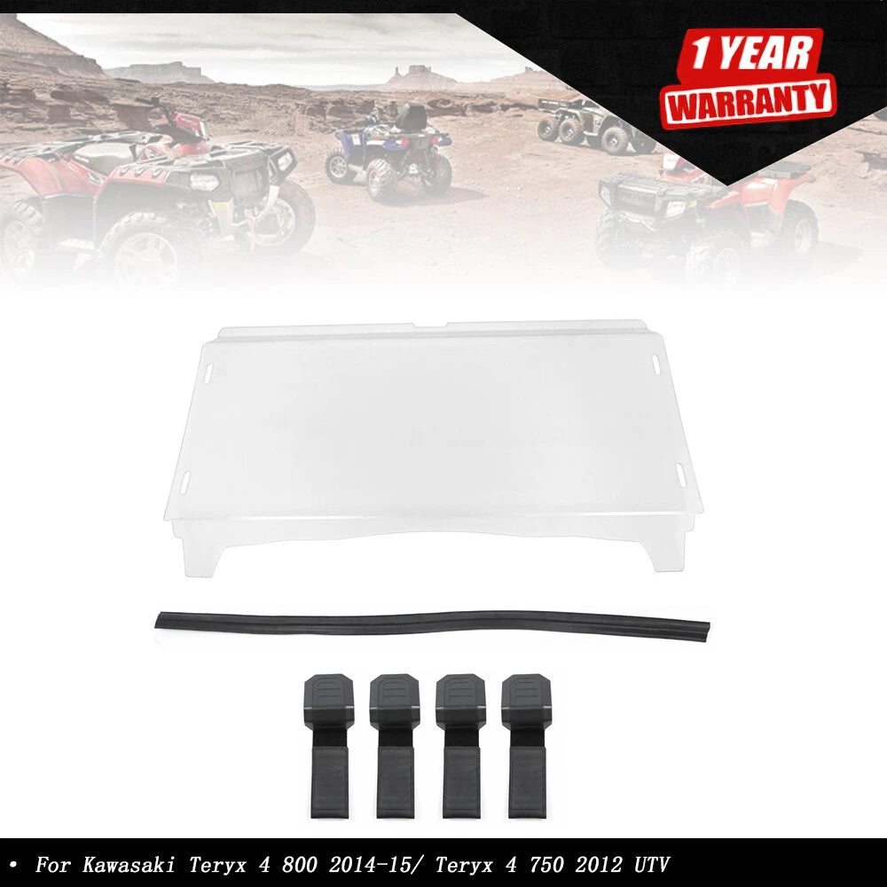 Front Full Windshield for Kawasaki Teryx 4 750/800 (2012-2015)