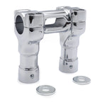 CNC Chrome 4" Riser Handlebar Top Clamp for H-D Touring Road Glide CVO (2014–2023)