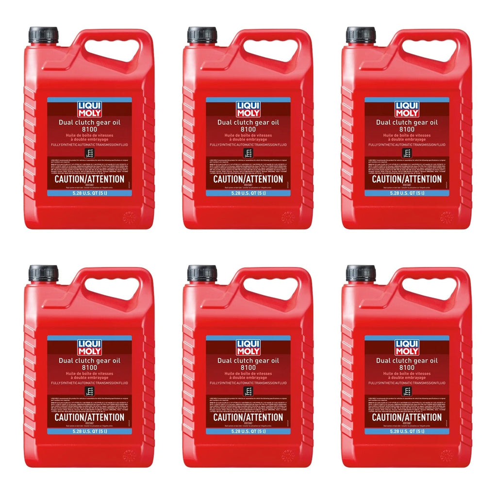 Set of 6 Liqui Moly 8100 Dual Clutch Gear Oil 30L Automatic Transmission Fluid
