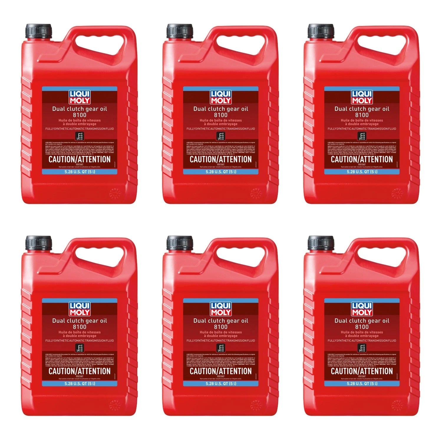Set of 6 Liqui Moly 8100 Dual Clutch Gear Oil 30L Automatic Transmission Fluid