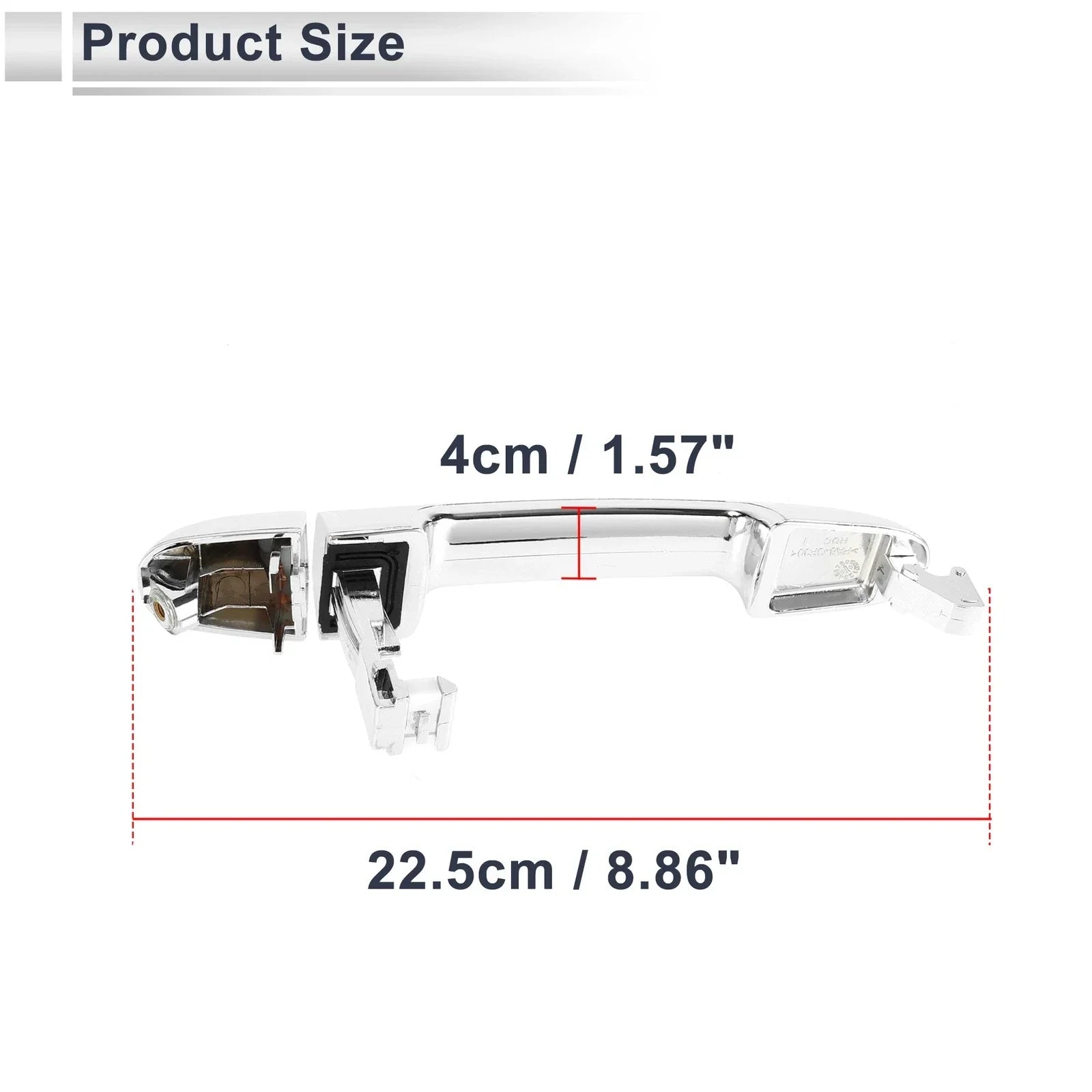 Front Left & Right Car Exterior Door Handles for Hyundai Elantra (2007-2012)