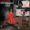 Transmission Jack for Universal Use (2204 lbs, Steel, Hydraulic, Swivel Wheels)