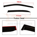 Set of 4 Window Visor Guards for Honda Accord Sedan (2003–2007)