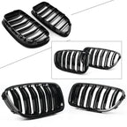 Gloss Black Front Kidney Grille for BMW 5-Series F10 F11 (2010-2016)