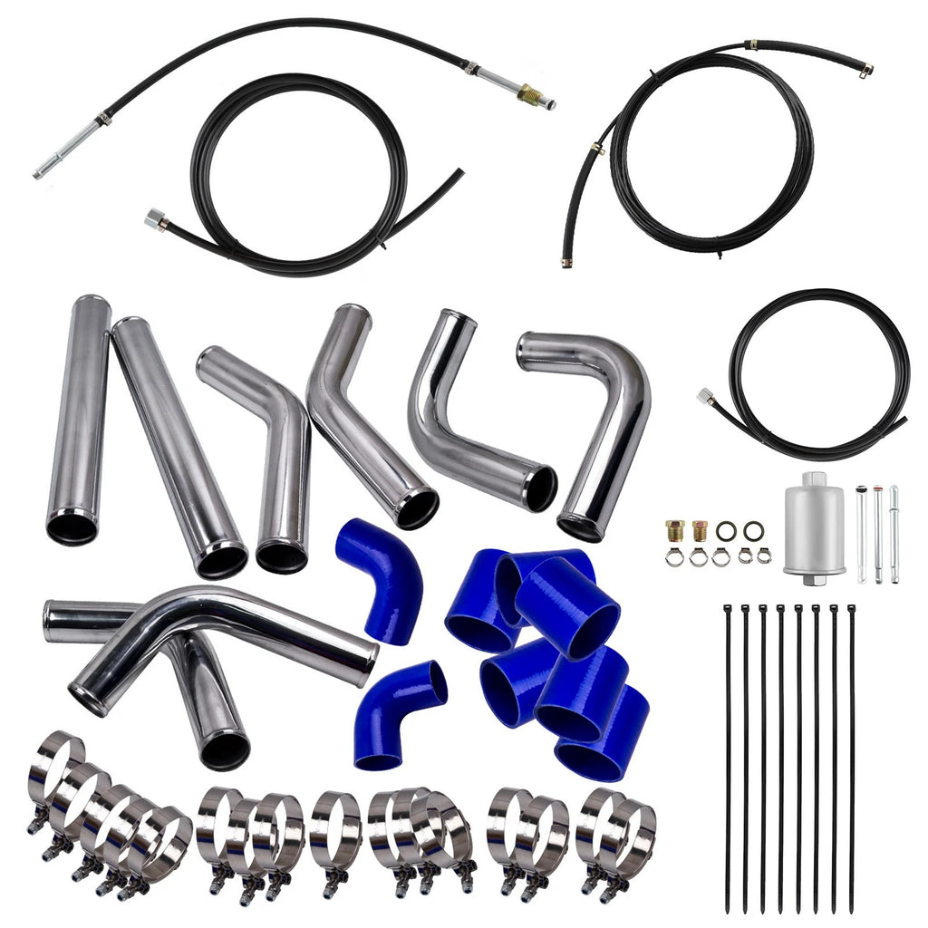 2.5-Inch Universal Aluminum Intercooler Turbo Pipe Kit for 2018–2022