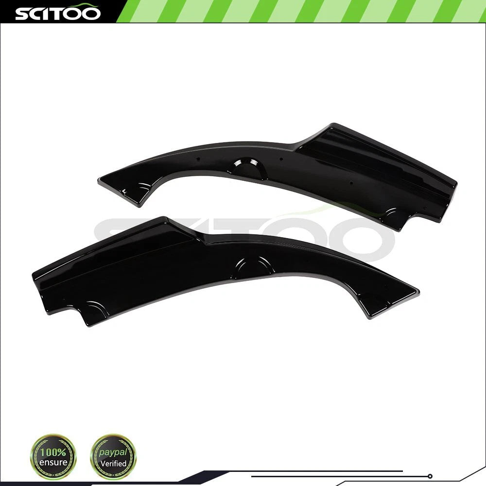 2X Rear Bumper Lower Side Splitters for Honda Civic (2016–2018)