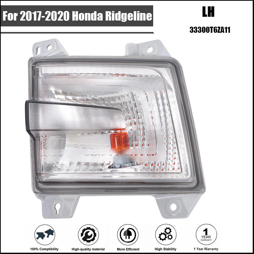 Turn Signal Lamp for Honda Ridgeline (2017–2020) Left Side Corner Parking