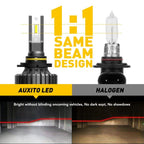 2X AUXITO 9005 HB3 LED Headlight Kit for Hi Low Beam Bulbs (6500K)