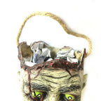 Halloween Zombie Head Candy Tote Bag for Party Supplies