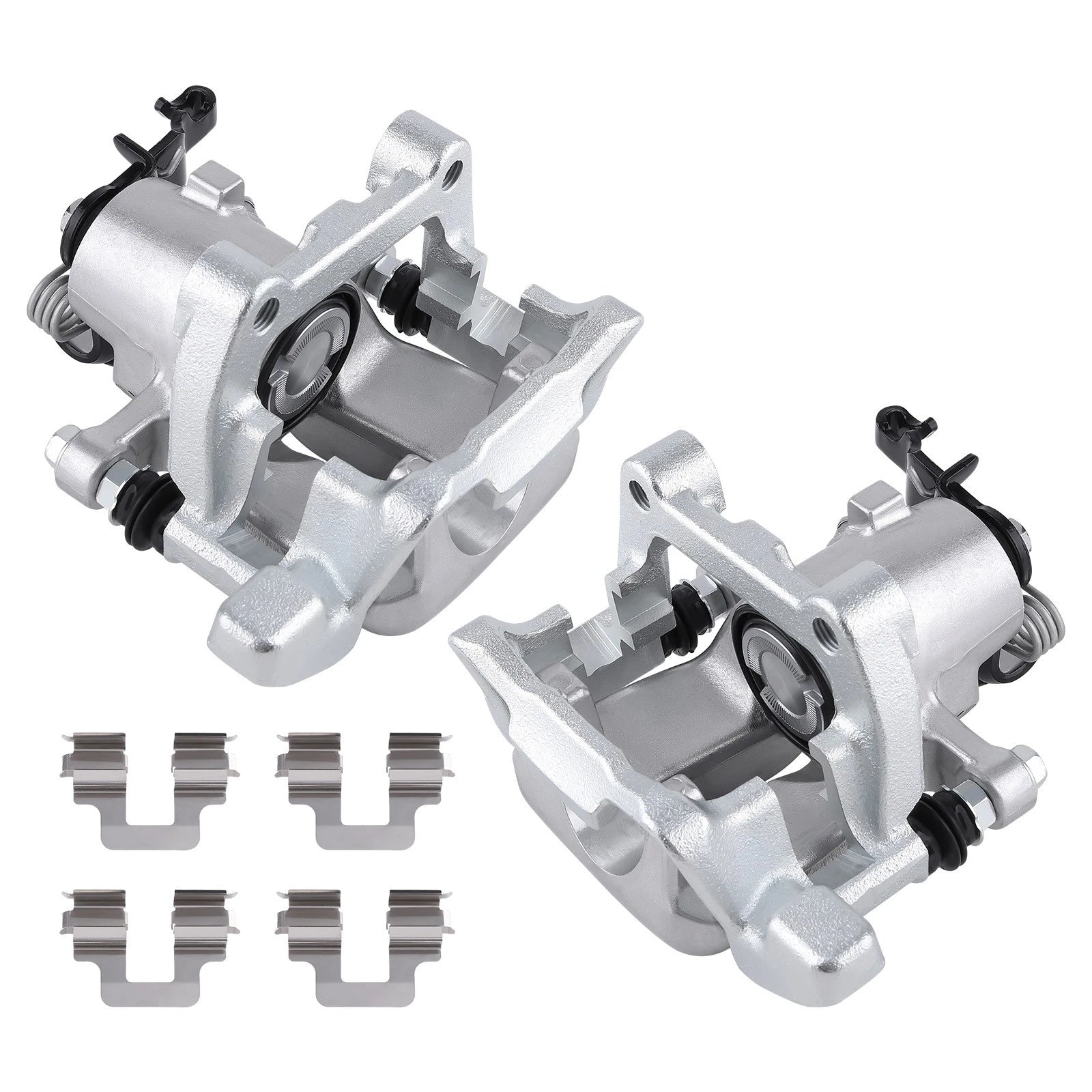 Rear LH & RH Brake Calipers w/ Bracket for Audi A3 (2008) & VW Golf (2010)