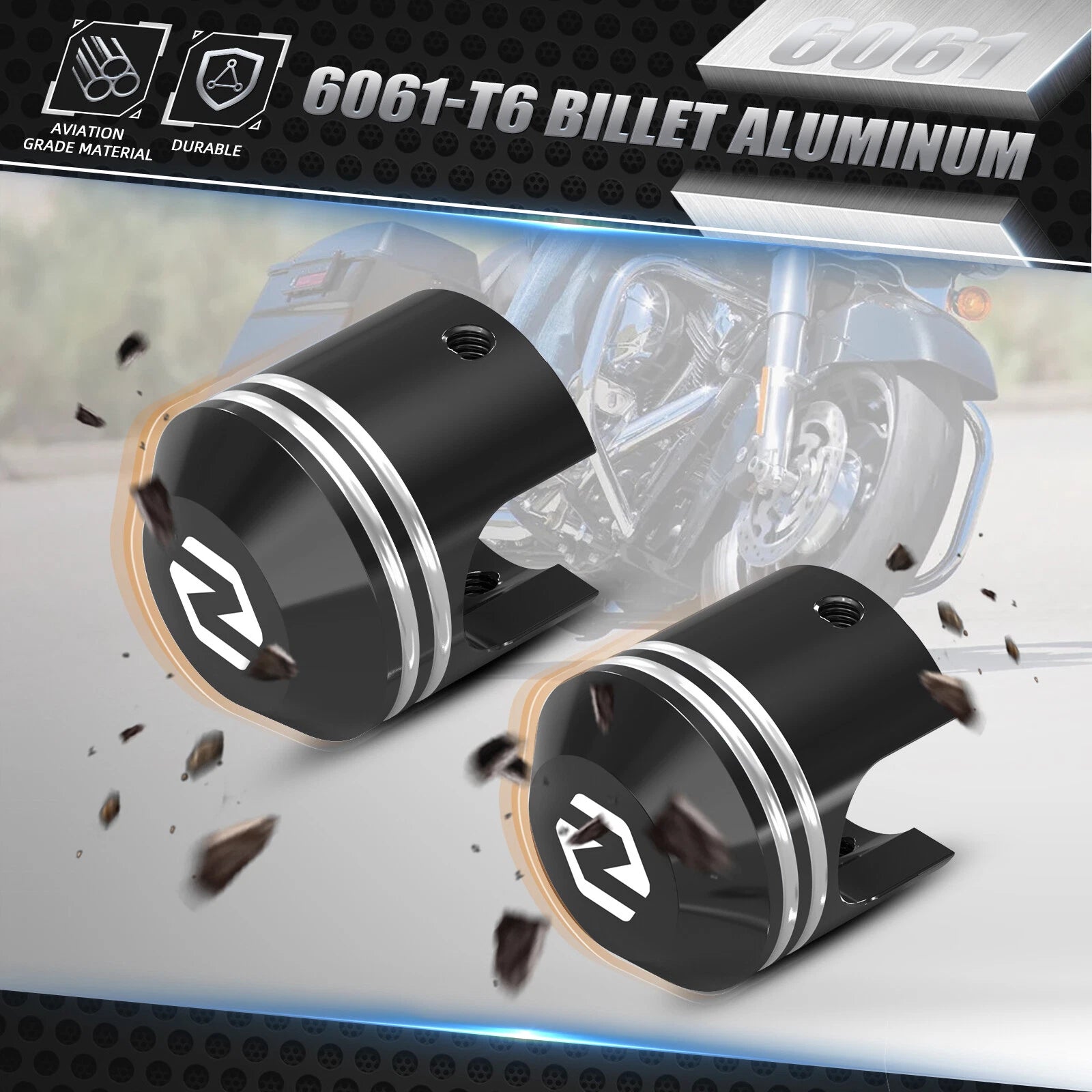 2X Clutch Cable Ferrule Cover & Banjo Bolt Cover for Harley Tri Glide (2009–2023)