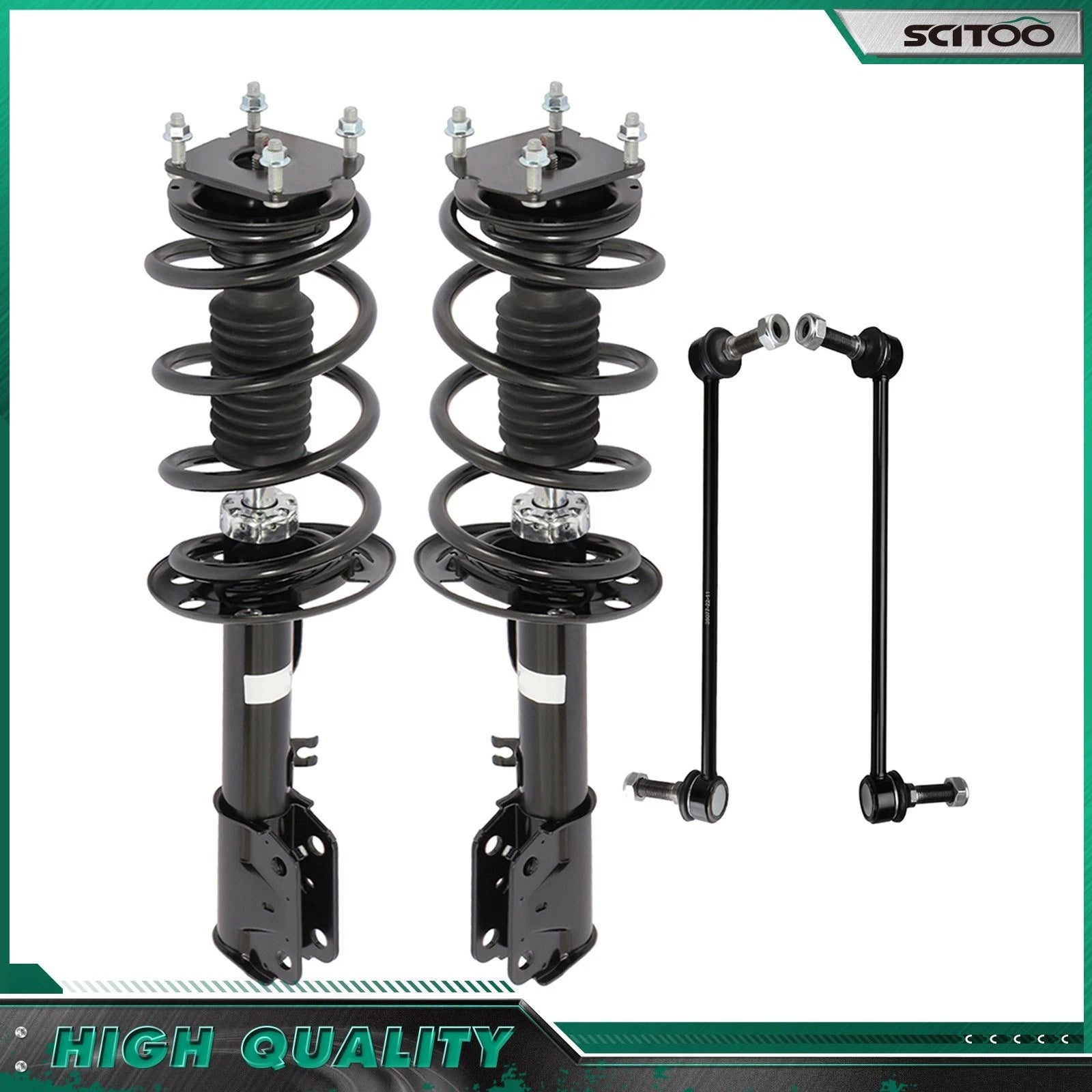Front Struts Assembly & Sway Bar Links for Ford Explorer (2011–2013)