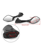 Black Pair Rear View Mirrors for BMW S1000RR (2010–2014)