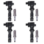 Set of 4 Ignition Coils + 4 Iridium Spark Plugs for Mazda MX-5 (2006–2013)