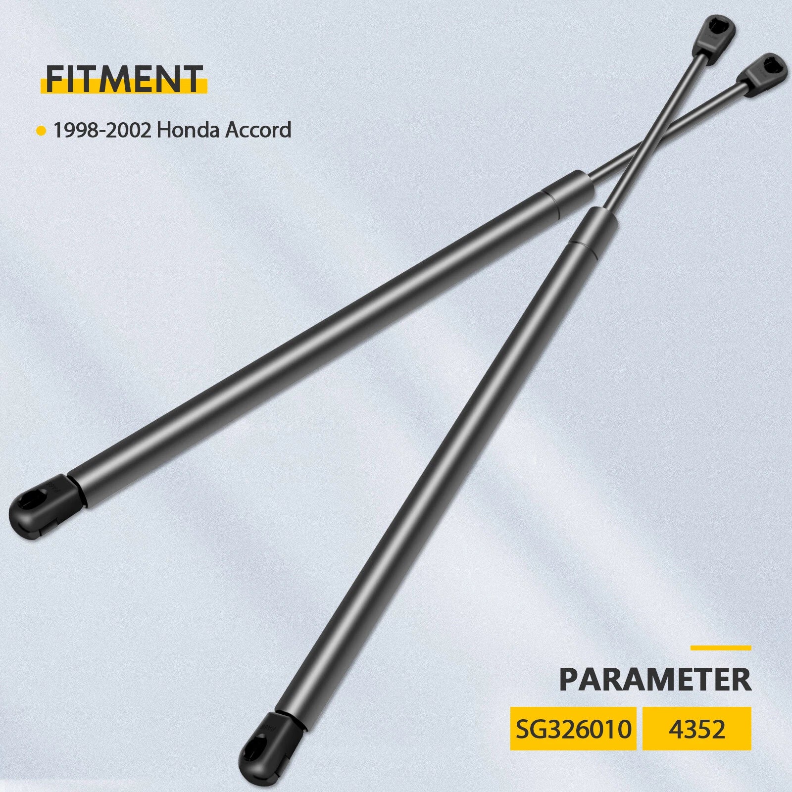 2X Front Hood Lift Supports for Honda Accord (1998–2002)