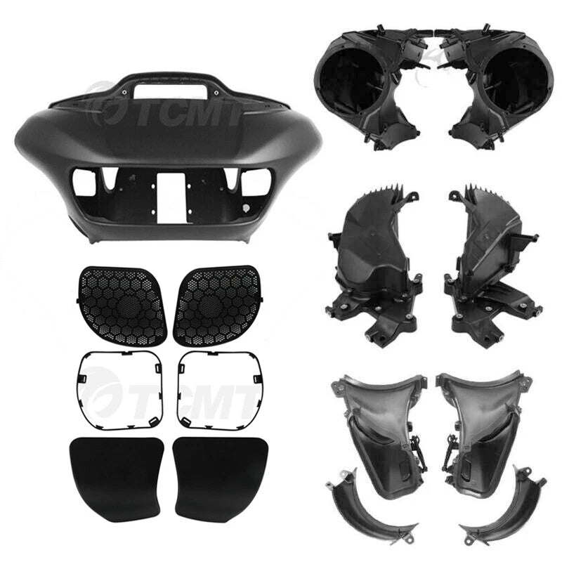 Gloss Black Fairings Speaker Glove Box Air Duct for Harley Road Glide (2015–2023)