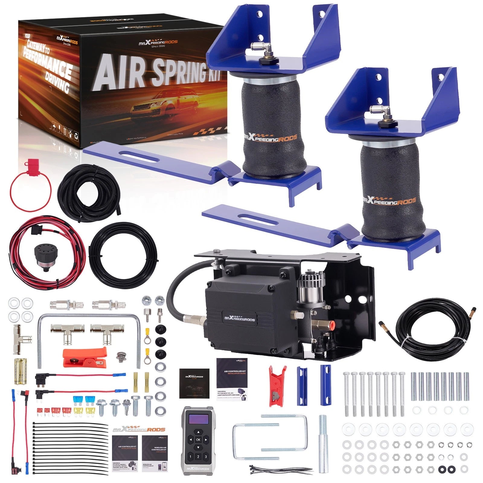 Air Suspension Kit + Wireless Compressor for Ford F-150 (2004–2014)