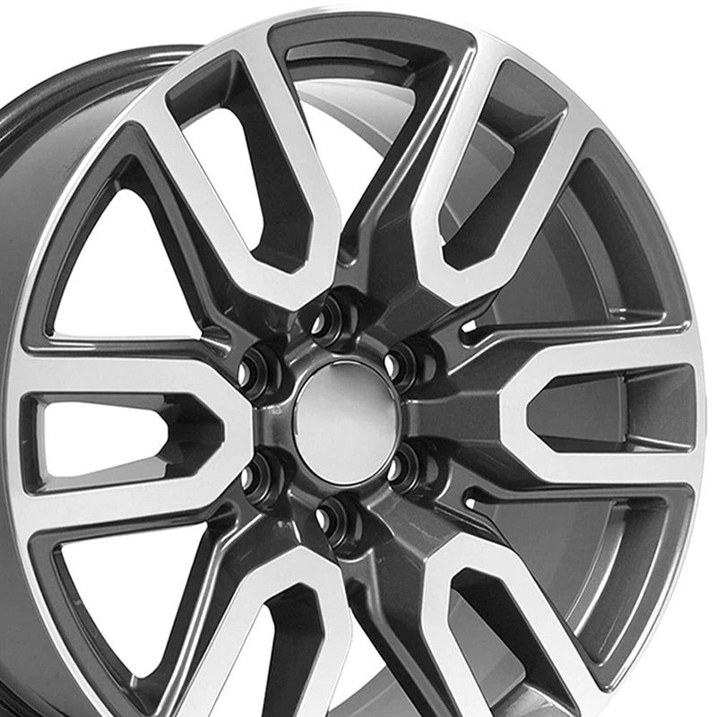 20" Gunmetal Machined Wheel for 2003-2014 Chevy Express 1500 - RVO2027