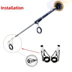 54Pcs Rod Tip Repair Kit with Stainless Steel Guides for Fishing Rods