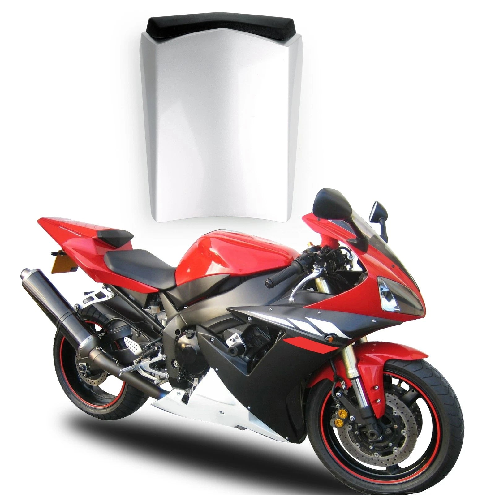 Rear Seat Cover Cowl for Yamaha YZF R1 (2002–2003) Silver