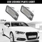 2X LED License Plate Light for Audi A3 A4 A5 A6 A8 S3 S4 S5 S6 S8 (2000–2023)