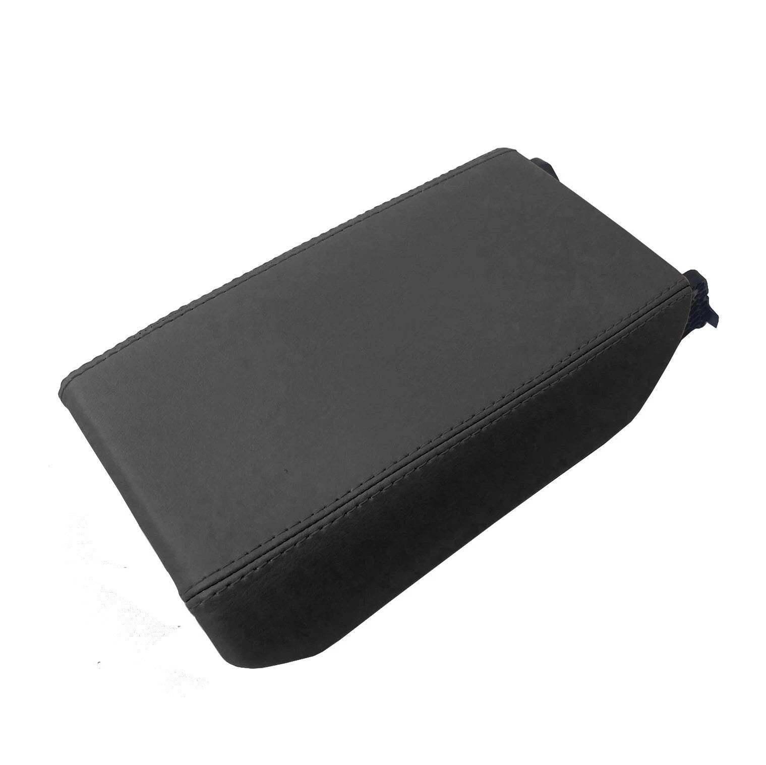 Console Lid Armrest Cover for Ford Bronco (2021–2024) Black PVC Leather