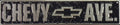 Chevy Drive Sign Tag Plate for Chevrolet (Black Diamondplate)