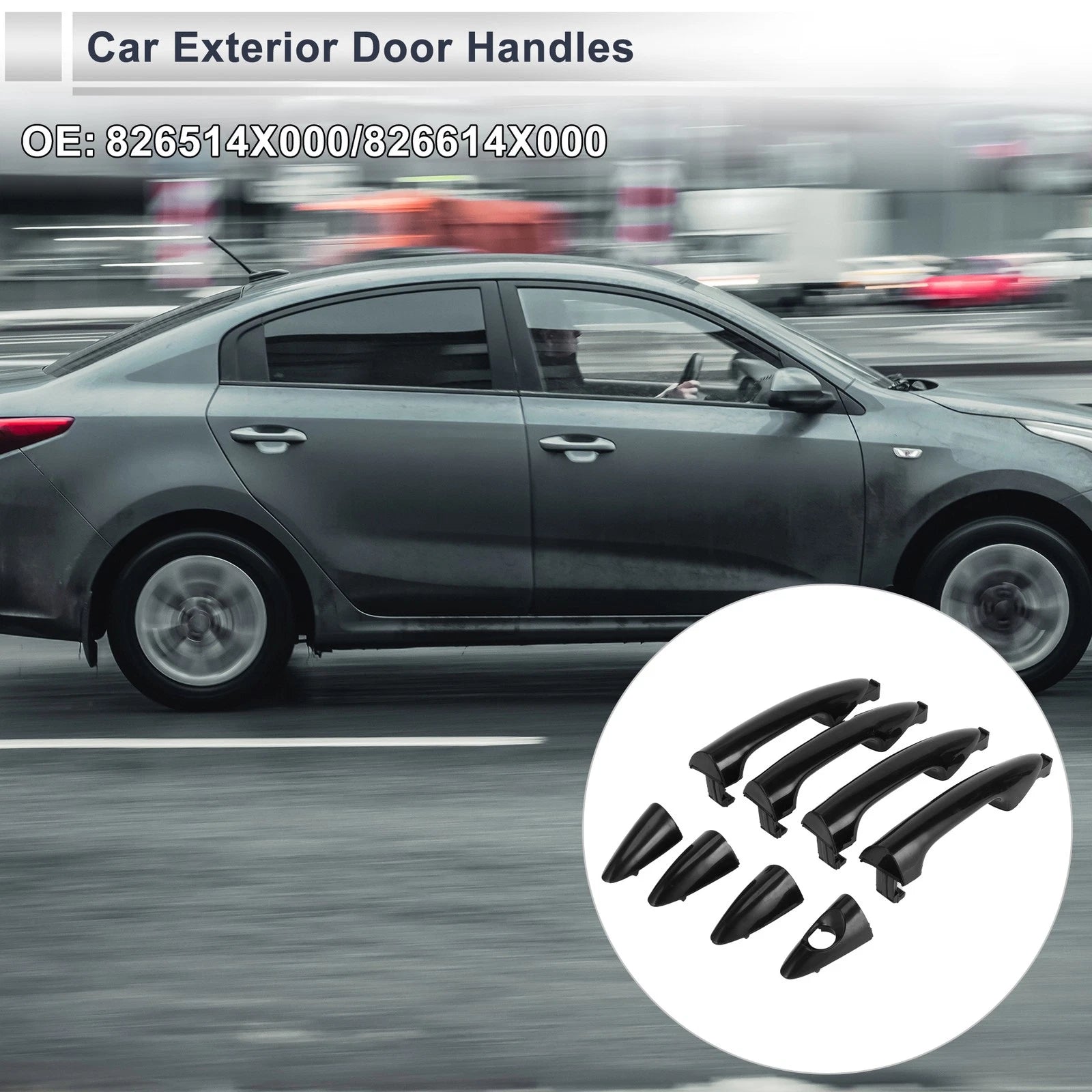Front Left Right Door Handles for Kia Rio (2011) No. 826514X000