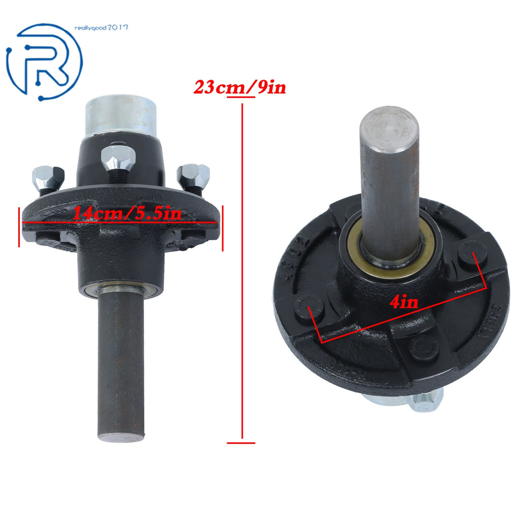 4" Bolt Idler Hub & Round BT8 Spindle for 4 on 4" Axles