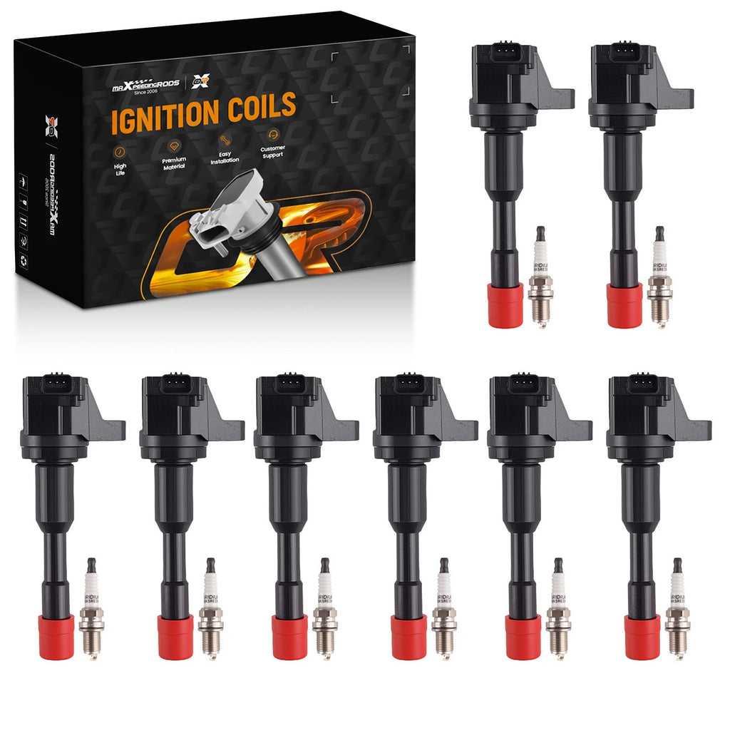 Set of 8 Ignition Coils & Spark Plugs for Honda Civic (2003–2005)