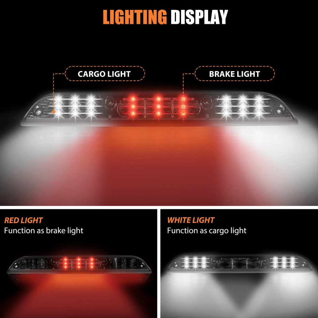 LED Third Brake Light for Ford F150 (2015-2018) Chrome Housing