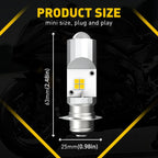 LED Headlight Bulbs for Honda Fourtrax TRX300FW (1988–2000) 6500K White
