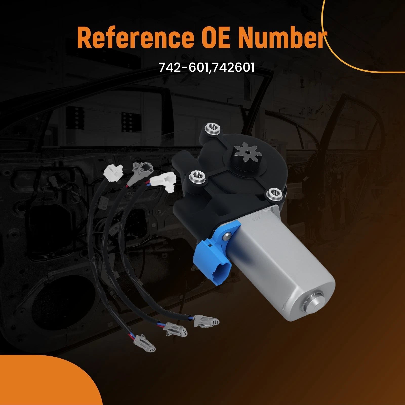 Rear Passenger Side Window Motor for Lexus ES250, Chevrolet Nova (1987–1988)