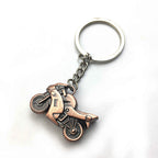 3D Metal Motorcycle Keychain for Universal Use (All Years)