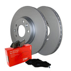 Front Brake Kit with 299mm Rotors & TRW Pro Ceramic Pads for Fusion MKZ Zephyr (2006–2012)
