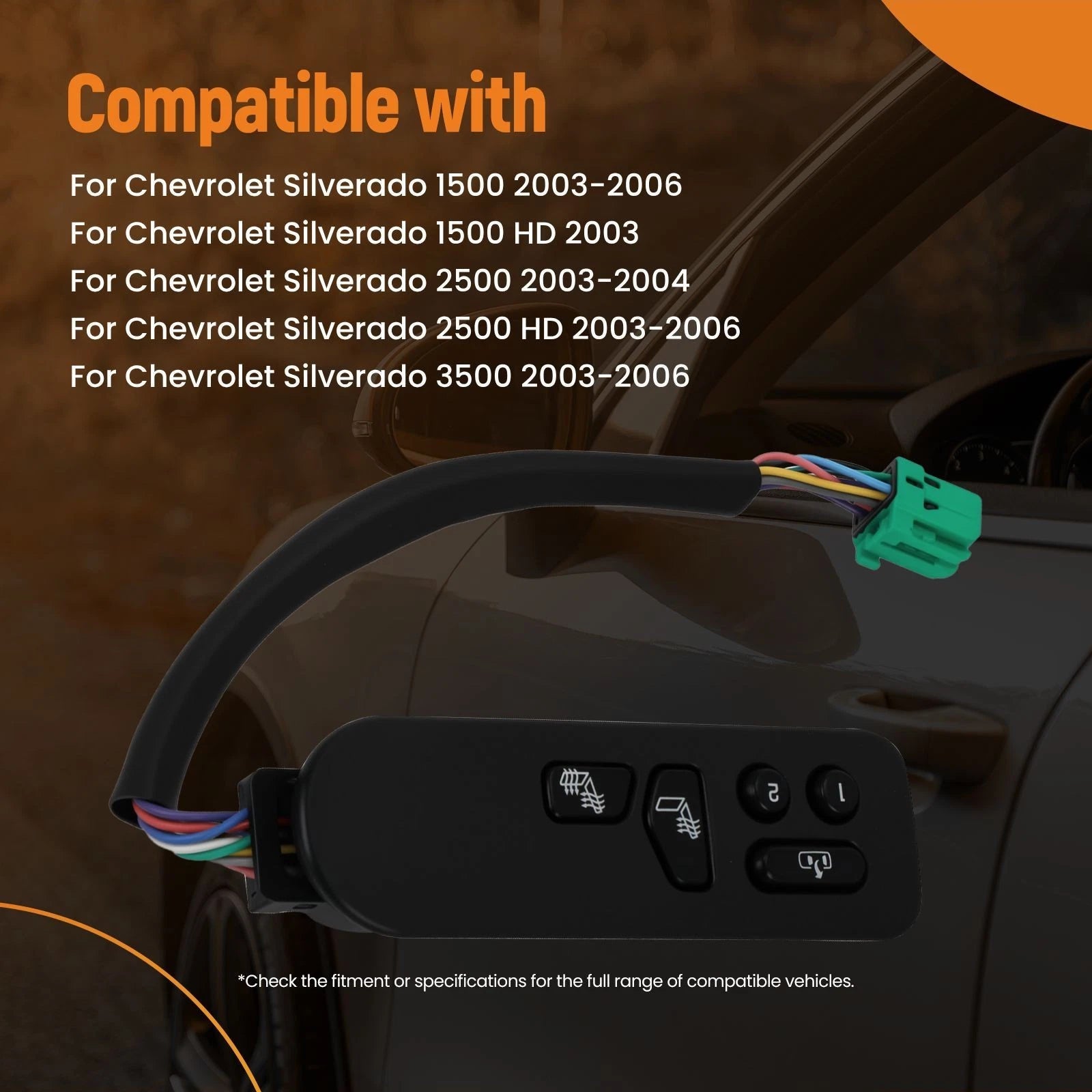 Driver Side Seat Heater Switch for Chevrolet Silverado GMC Sierra (2003–2006)