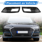 1 Pair Front Fog Light Grill for Audi A4L B9 S4 RS4 (2017–2023) No. 8K0807681K/8K0807682K