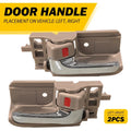 2X Beige Chrome Interior Door Handle LH RH for Toyota Corolla Matrix (2003–2008)
