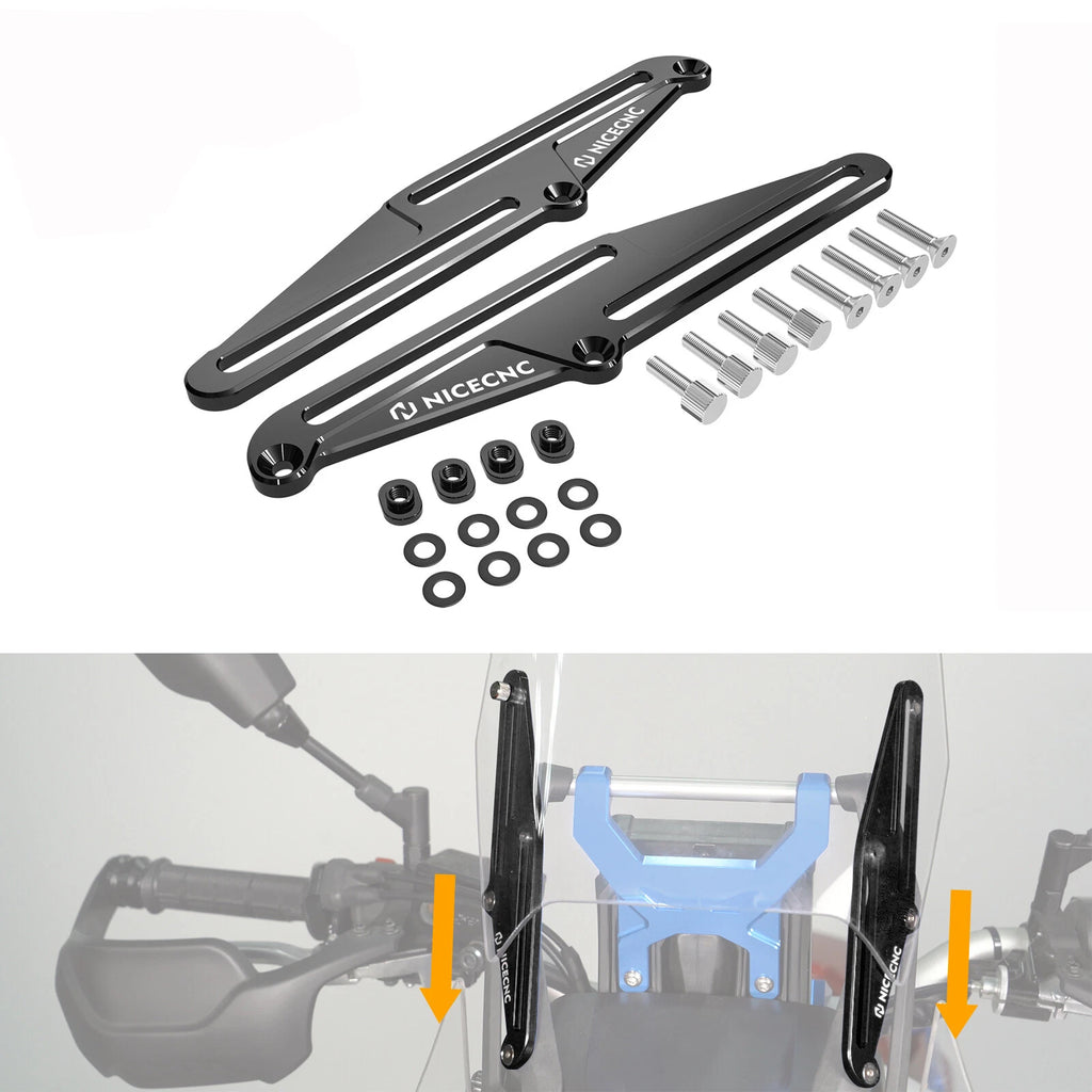 Windscreen Adjusters for Yamaha Tenere 700/XTZ700 (2019–2024)