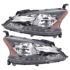 Set of 2 Halogen Headlights Assembly for Nissan Sentra (2013–2015)